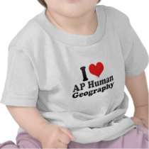 I Love AP Human Geography T Shirt