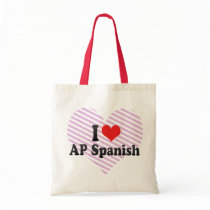 I Love AP Spanish Tote Bags