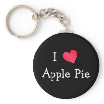 I Love Apple Pie Keychain