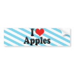 I Love Apples Bumper Stickers
