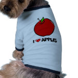 I Love Apples Pet T-shirt
