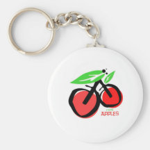 I Love Apples Keychain