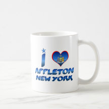 I love Appleton, New York Mugs