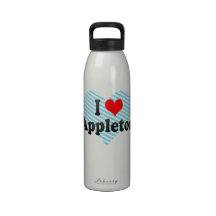 I Love Appleton, United States Drinking Bottle
