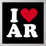 I LOVE AR POSTER