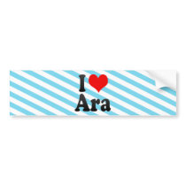 I Love Ara, India. Mera Pyar Ara, India Bumper Stickers