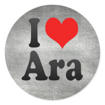 I Love Ara, India. Mera Pyar Ara, India Round Stickers