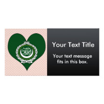 I Love Arab League Customised Photo Card