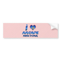 I love Arcade, New York Bumper Sticker