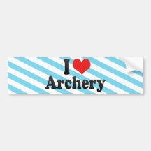 I Love Archery Bumper Sticker