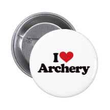 I Love Archery Buttons
