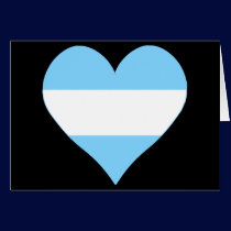 I Love Argentina Heart cards