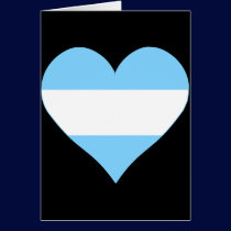 I Love Argentina Heart cards