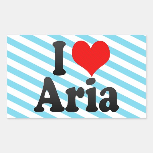 I love Aria Sticker