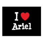 I love Ariel heart T-Shirt Postcard