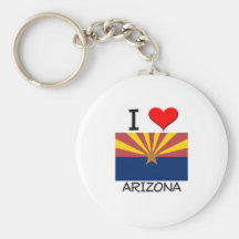 I Love Arizona Keychains