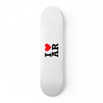 I Love Arkansas Design Skate Deck