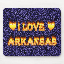 I love arkansas fire and flames mouse pad