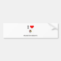 I Love ARLINGTON HEIGHTS Illinois Bumper Stickers