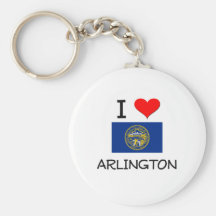 I Love Arlington Nebraska Key Chains