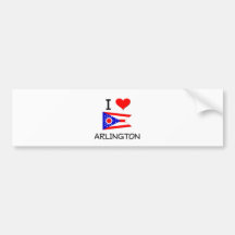 I Love Arlington Ohio Bumper Stickers