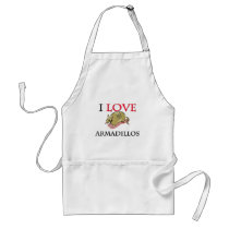I Love Armadillos Apron