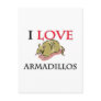 I Love Armadillos Postcards