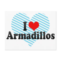 I Love Armadillos Post Card