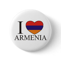I Love Armenia Pinback Buttons