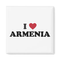 I Love Armenia Refrigerator Magnets