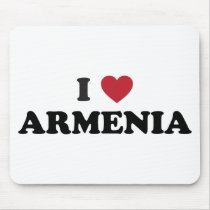I Love Armenia Mouse Pads