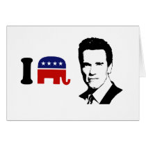 I Love Arnold Schwarzenegger 1 Greeting Cards