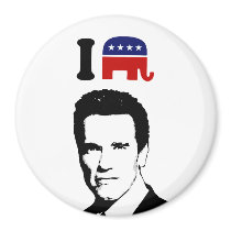 I Love Arnold Schwarzenegger 1 Refrigerator Magnets