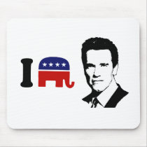 I Love Arnold Schwarzenegger 1 Mousepads