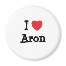 I love Aron heart custom personalised