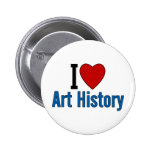 I Love Art History Pinback Buttons