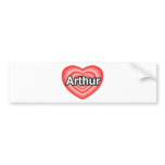 I love Arthur. I love you Arthur. Heart bumper stickers