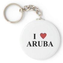 I Love Aruba Key Chains