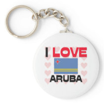 I Love Aruba keychains