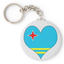 I Love Aruba Key Chains