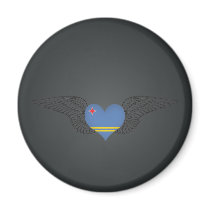I Love Aruba -wings Magnet
