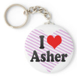 I love Asher Key Chain