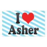 I love Asher Rectangular Stickers