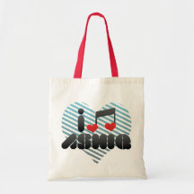 I Love Ashiq Tote Bags