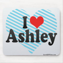 I Love Ashley Mousepad