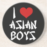 I Love Asian Boys coasters