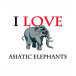 I Love Asiatic Elephants t-shirts