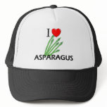 I Love Asparagus hats