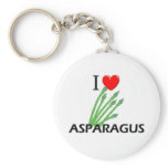 I Love Asparagus keychains