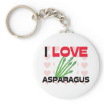 I Love Asparagus keychains